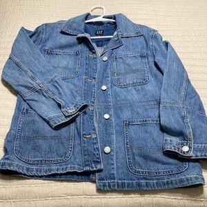 Gap jean jacket. Vintage style fit. Cute fading. Size small.